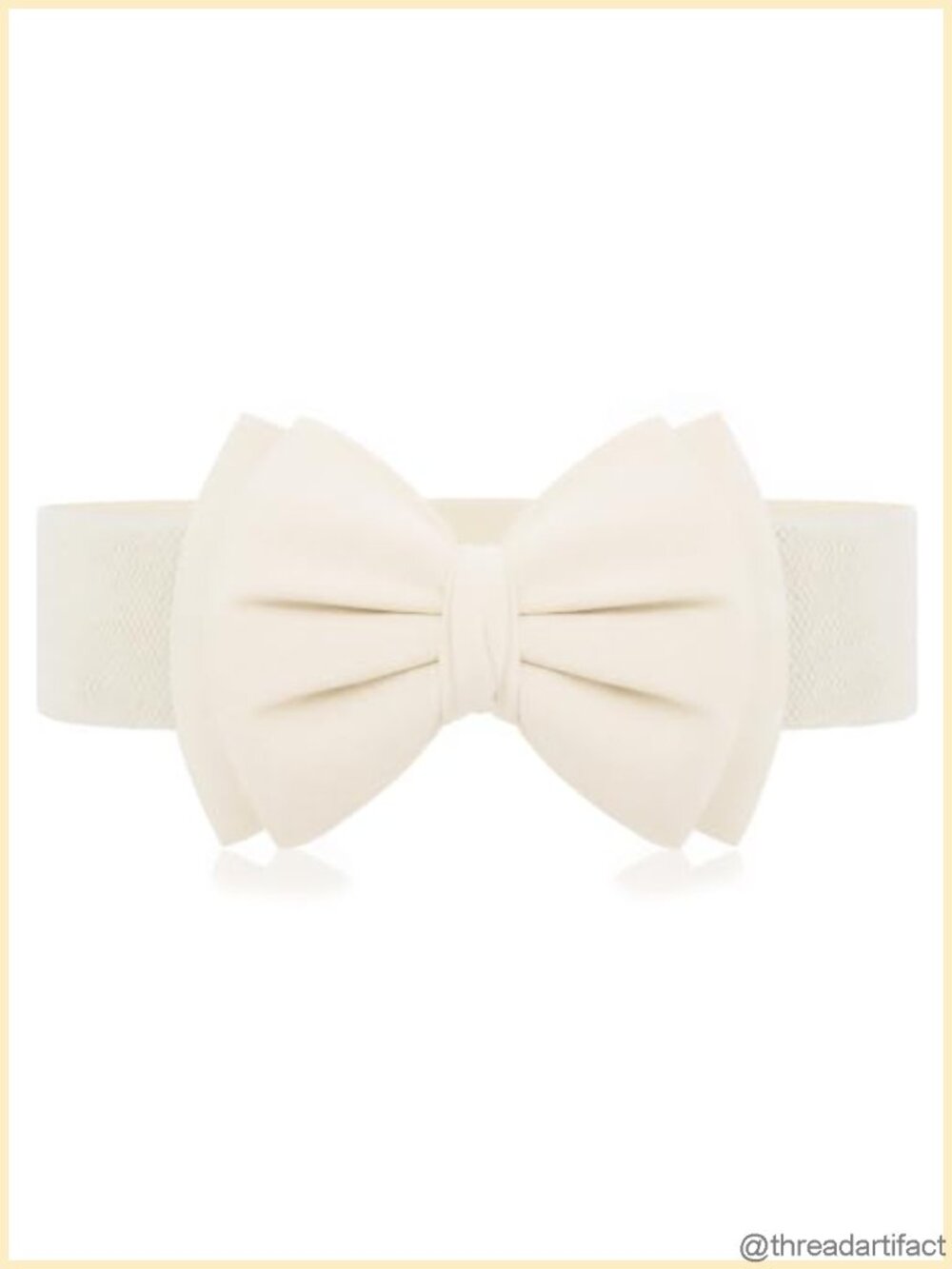 Vintage Bow Wide Elastic Waist Belt Stretchy Corset Sash for Dresses